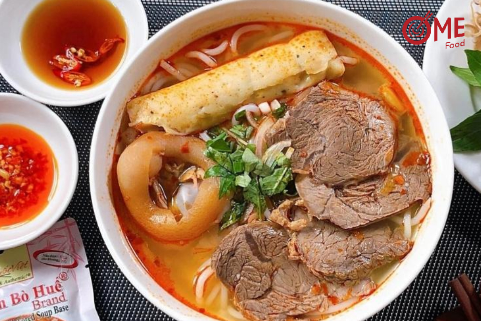 cách nấu bún bò huế có gói gia vị