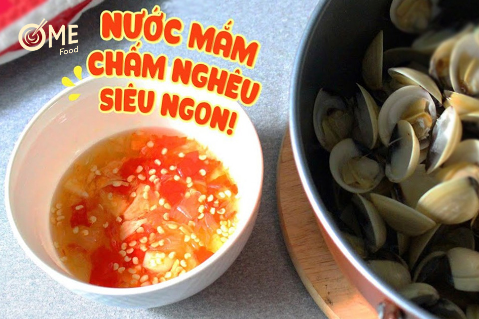 nước chấm nghêu hấp sả