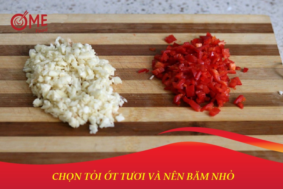 cách pha nước chấm nổi tỏi ớt