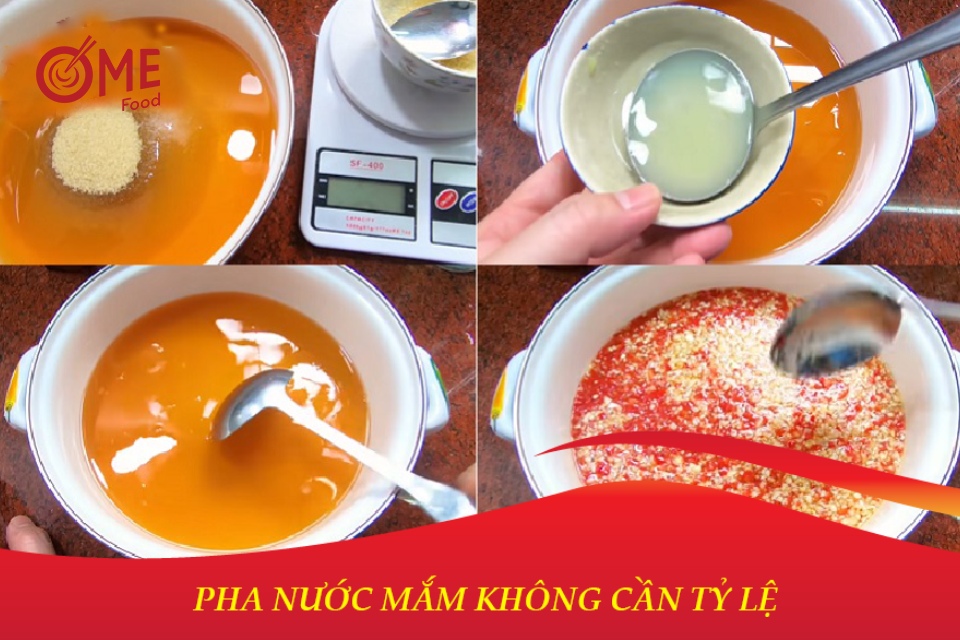 cách pha nước chấm nổi tỏi ớt