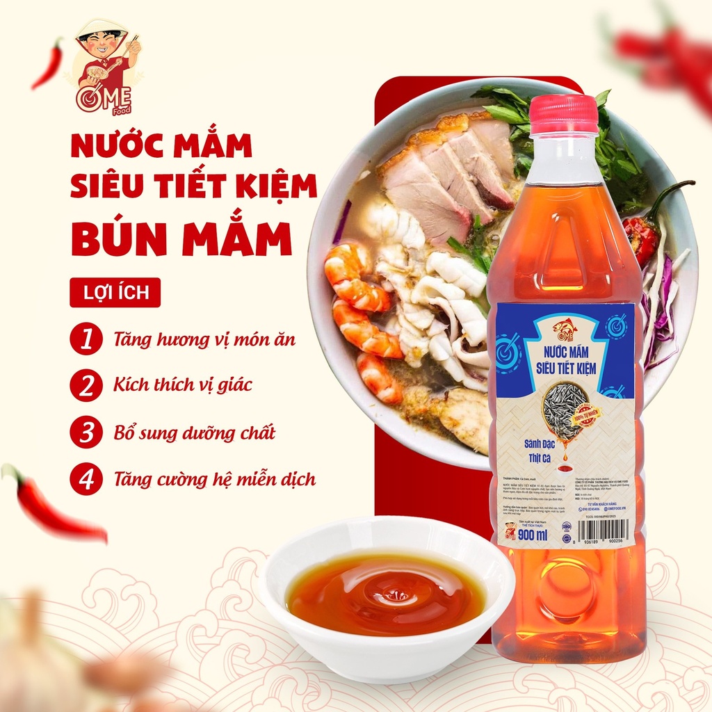 Nước mắm siêu tiết kiệm - 900ml